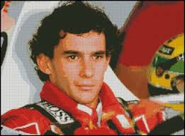 AYRTON SENNA Cross Stitch Pattern No.212