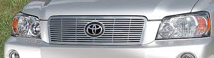 All models of toyota highlander 2007 Toyota Highlander Custom Grilles Billet Mesh Led Chrome Black