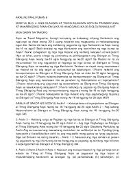 Ngunit nagpatuloy pa rin ang mga labanan sa ilang mga bahagi ng pilipinas, lalo na sa mindanao, hanggang noong 1913. Doc Araling Panlipunan Janssen D Luffy Academia Edu