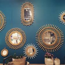 La Decoration Des Internautes Semaine 42 100 Idees Deco Miroir En Rotin Miroir Deco Deco