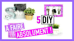 Pour cette déco murale vous aurez besoin de enfilez le cube au cerceau. 5 Diy A Faire Absolument Deco Chambre Facile Youtube