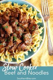 Slow Cooker Beef And Noodles Recipe Beef And Noodles Slow Cooker Beef Beef And Noodles Crockpot