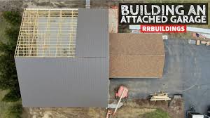 A building of this size (30' x 40' = 1,200 square feet) is a good choice for a 4 car garage or 3 car garage with shop & storage space. How To Build A Garage Addition 9 Installing More Metal Roof And Misc Youtube
