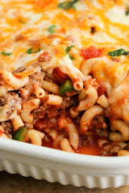 In a deep skillet on medium heat cook the ground beef, salt, pepper and garlic powder until the ground beef is no longer pink, making sure that the ground beef is finely broken up. Cheesy Beef Macaroni Casserole Spend With Pennies