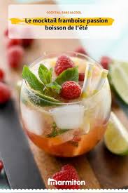 Mocktail Framboise Passion Menthe Recette Cocktail Sans Alcool Facile Cocktail Sans Alcool Framboise