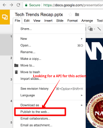 Google drive gives you 15 gigabytes (15gb) of free storage space to upload files from your computer and store them in the cloud. Google Slides Programmatically Get Publish To Web Link Stack Overflow