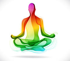 Colored snoke with yoga vector set 02 free download