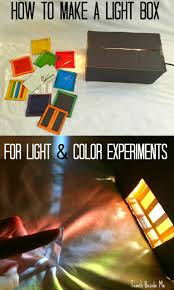 Color And Light Experiments With A Light Box Light Experiments Science Experiments Kids Light Science Experiments