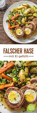 Falscher Hase Mit Ei Gefullter Hackbraten Rezept Hellofresh Rezept Hackbraten Fleisch Gerichte Falscher Hase