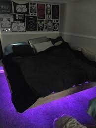 amazing modern floating bed design with under light hoommy com bed with led lights floating bed led bed frame