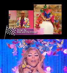 I cannot believe Dida And The Princess inspired Mariah Careys Butterfly  Headpiece. : rrupaulsdragrace