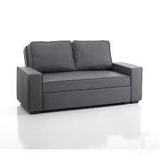 Garbo Grey Divano 2 Posti Letto In Ecopelle Grigio L 176 P 102 Cm