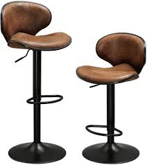 Barstuhl urban industrial braun 2er set. Barhocker 2er Set Hohenverstellbare Barstuhl Mit Real De