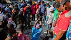 A view of the damage caused by a 7.2 magnitude earthquake in los cayos, haiti, august 14, 2021. S33ejiml5ntrom