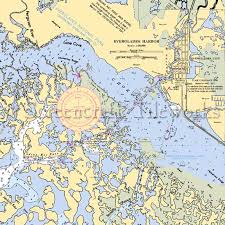 Florida Chokoloskee Bay Everglades Harbor Nautical Chart Decor