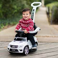Best Ride On Cars Baby 4 In 1 Mercedes Push Car Stroller With Led Lights Reviews Wayfair