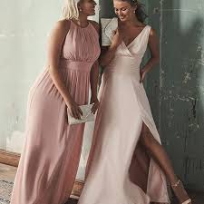 High Neck Chiffon Bridesmaid Dress With Keyhole David S Bridal Davids Bridal Bridesmaid Dresses Bridesmaid Dresses Long Chiffon Bridesmaid