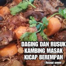 Hanya saja yang tidak banyak orang tahu adalah bagaimana menghilangkan bau prengus kemudian masukkan bumbu tumisan tadi kedalam rebusan kaldu daging yang sebelumnya kita masak. Resepi Ummi Daging Rusuk Kambing Masak Kicap Berempah Facebook