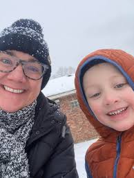 Shannon Ivy Martin and Bo Martin!!!!! Heber Springs High School Heber  Springs Elementary School #hebersnowday2025