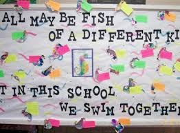See more ideas about bulletin boards, class bulletin boards, bulletin. We All Swim Together Bulletin Board Idea Kinderart