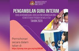 Pemohon dikehendaki mengikuti program persediaan ijazah sarjana muda perguruan (ppismp) selama dua belas (12) bulan atau dua (2) semester di ipg berkenaan yang ditetapkan oleh kementerian pendidikan malaysia. Pengambilan Guru Interim Sk Sjkc Kementerian Pendidikan Malaysia Kpm Tahun 2020 Cikgu Share 1 0