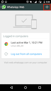 You can also scan from the whatsapp camera: Whatsapp Web Qr Code See Whatsapp Chats On Your Pc Or Mac