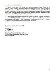 Kuala lumpur susulan pelaksanaan perintah. Klang Cmco Only Taman Sri Andalas And Bukit Tinggi Residents Need Permit To Travel