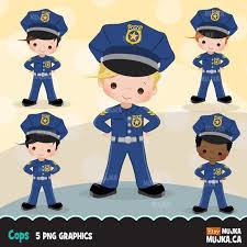 Cops Police Officer Clipart Little Boy Clipart Graphics Etsy Police Digital Embroidery Clip Art