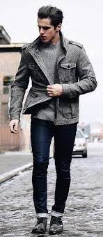 Men Boot Ideas With Leather Jacket For Combination 25 Mens Outfits Denim Jacket Men Leather Jacket Men