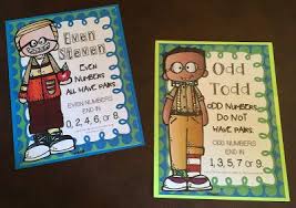 Even Steven And Odd Todd Posters Even And Odd Kindergarten Math Activities Odd Numbers