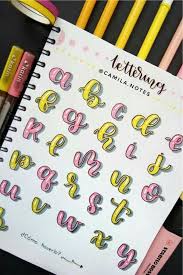 Lettering Letras Bonitas Y Faciles Tipos De Letras Abecedario Tutorial De Letras Usa rotuladores con punta de pincel para practicar este abecedario, como por ejemplo: pinterest