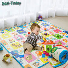 You can use a play mat from birth as a soft place to put your baby down on the floor, but the best age for a play mat is generally between 3 and 6 months old. China Foldable Xpe Epe Foam Floor Kids Baby Play Mat Children Gym Infant Crawling Toy Mat China Kids Toy Play Mat And Play Mat Tiles Price