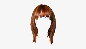 A low updo, bold bangs and a floral crown plus a dark lip for an ultimate bridal look. Medium Straight Formal Bob Hairstyle With Layered Transparent Bangs Png Png Image Transparent Png Free Download On Seekpng