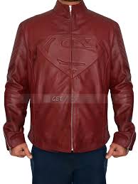 Maroon Leather Superman Smallville Jacket Jackets Maroon Jacket Real Leather Jacket