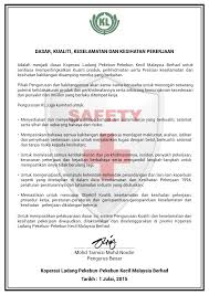Ir kamsiah bte hj madiu. Http Koperasi Ladang Com Wp Content Uploads 2019 01 Polisi Dasar Kualiti Keselamatan Dan Kesihatan Pekerjaan Pdf
