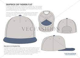 Snapback Cap Vector Fashion Flat Snapback Cap Fashion Flat Bags Accessories