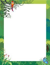 Jungle Border Clip Art Page Border And Vector Graphics Jungle Border Page Borders Clip Art Borders