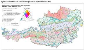 The map has 3 farms, several farms, traffic, a lot of fields, a lot of small forests and much more! Hydrochemische Karte Osterreichs 2017