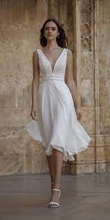 21 Exclusive Knee Length Wedding Dresses Wedding Dresses Guide Knee Length Wedding Dress Short Wedding Dress Civil Wedding Dresses
