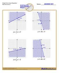 The answer key for the fractions worksheets will show the progression on how to solve the problems. Graphing Linear Inequalities Worksheet