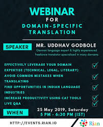 Rian S Webinar With Mr Uddhav Godbole Webinar Freelance Translator Blog Marketing