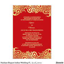 Paisleys Elegant Indian Wedding Flat Invitation Zazzle Com Hindu Wedding Invitations Wedding Invitation Card Design Hindu Wedding Invitation Cards
