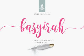 Browse by popularity, category or alphabetical listing. Basyirah Script 915060 Calligraphy Font Bundles