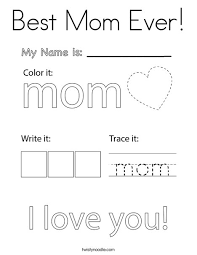• in this particular image, your child will have the option of coloring six disney princesses all at one go. Best Mom Ever Coloring Page Twisty Noodle