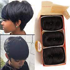 Free Shipping 27 Pieces Short Hair Weave With Free Closure 27 Piece Weave Hair 7a Brazilianhuman Hair Short Bump Aliexpress Mobile Short Weave Hairstyles Quick Weave Hairstyles Short Quick Weave Hairstyles