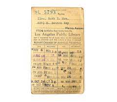All chandler public library cards issued to patrons who reside outside the city of chandler, regardless of age, will expire each year. Los Angeles Public Library Card 1930s Library Card Vintage Book Covers Public Library