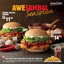 Burger king va a tu casa. Burger King Limited Time Awesambal Sensation Promotion In Malaysia Indian Food Menu Food Promotion Food Ads