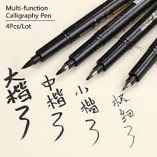 The sakura pigma calligrapher pen combines the crisp lines of a metal calligraphy nib with the convenience of a marker. 1 Piece Caligraphy Pen Thick Medium Ultra Fine Felt Brush Pens Calligraphy Black Ink Repeated Filling Lettering Pen Stationery Art Markers Aliexpress