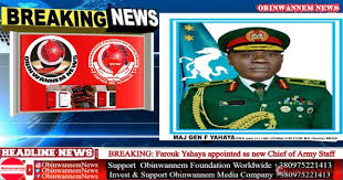 Prior to his appointment major general yahaya was the general officer commanding 1 division of the nigerian army and the incumbent theatre commander of the counter terrorism counter insurgency military outfit in the north east code named operation hadin kai. R Pkpaw Mwdbm