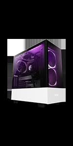 When i came to building the machine, assembly was easy, the rgb fans are silent, and the ability. Amazon Com Nzxt H510i Compact Atx Mid Tower Pc Gaming Case Front I O Usb Type C Port Vertical Gpu Mount Tempered Glass Side Panel Integrated Rgb Lighting Water Cooling